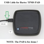 USB Cable Replacement for Bartec TPMS PAD
